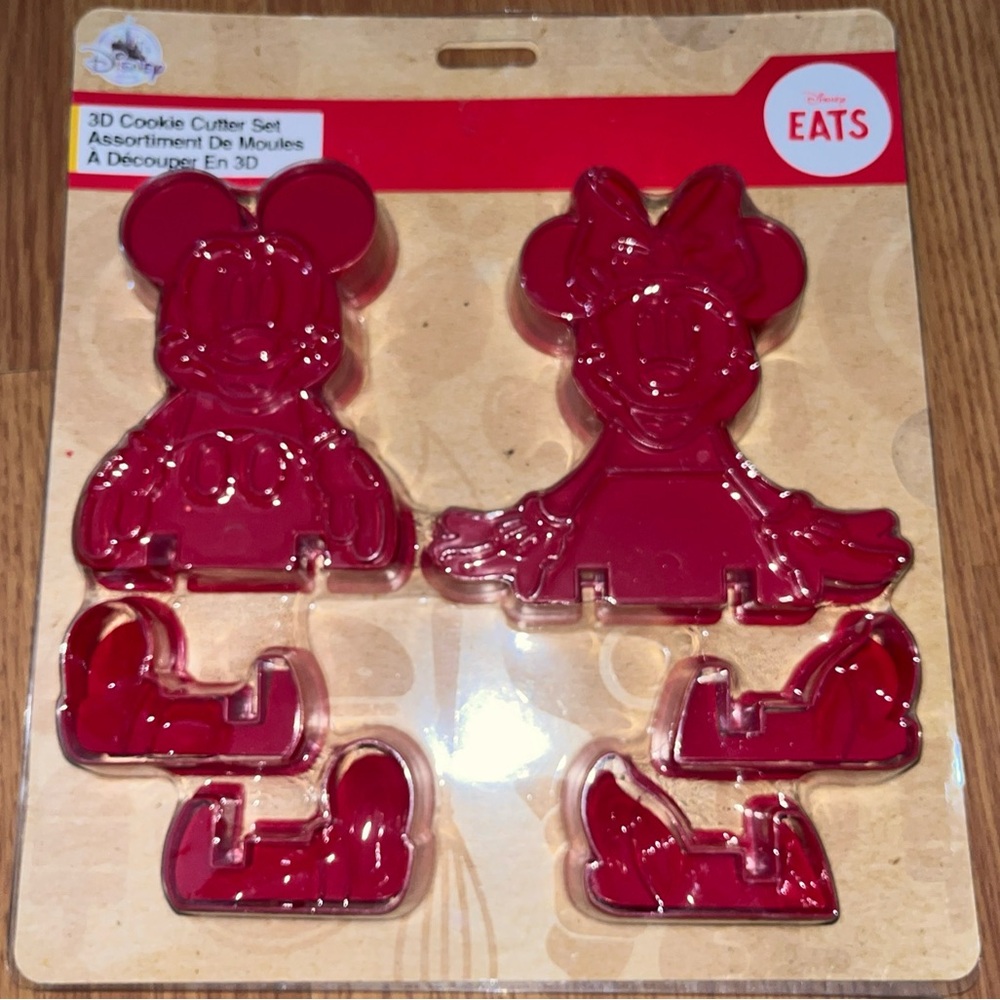 Disney Mickey and Minnie Mouse 3D Cookie Cutter Set Disney Eats Brand New